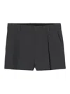 Gucci Shorts Dark Grey In Wool Twill Men In Grey
