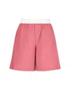 Gucci Light Wool Boxer-style Shorts In Vivid Blush