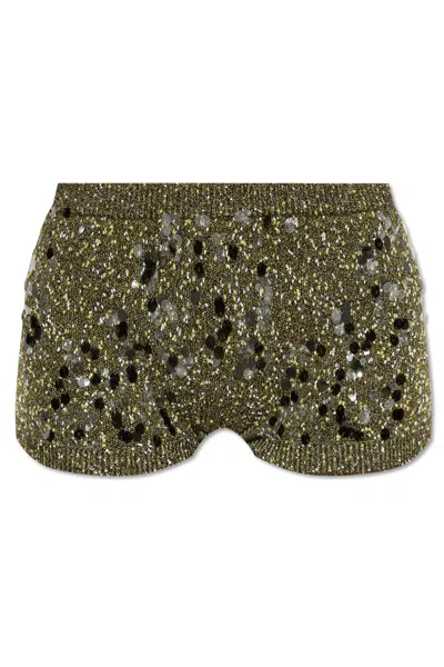 GUCCI GUCCI SHORTS WITH DECORATIVE FINISHING