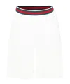 Gucci Shorts With Webbing Detail In Red