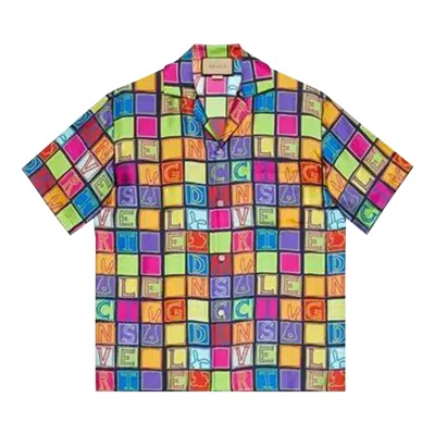 Pre-owned Gucci Short-sleeve Shirt 'multicolor' | Multi-color | Men's Size 44
