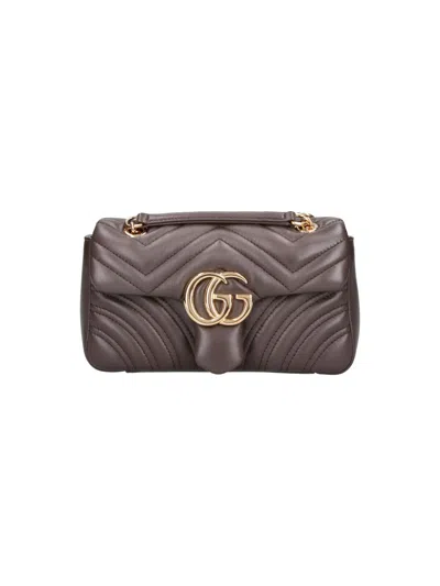 Gucci Shoulder Bag "gg Marmont" In Brown