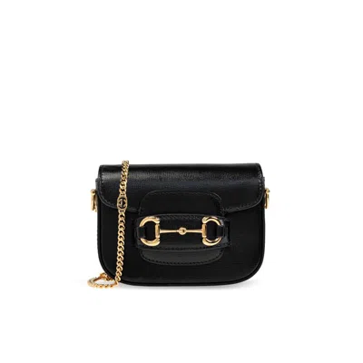 Gucci Shoulder Bag Horsebit 1955 Super Mini In Black