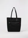 Gucci Borsa Tote Media In Canvas Gg In Black