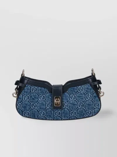Gucci Shoulder Bag With Adjustable Strap And Front Buckle