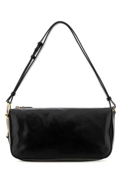 Gucci Black Half Horsebit Medium Shoulder Bag
