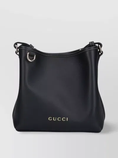 GUCCI SHOULDER BAG WITH STITCHING DETAIL AND TOP HANDLE