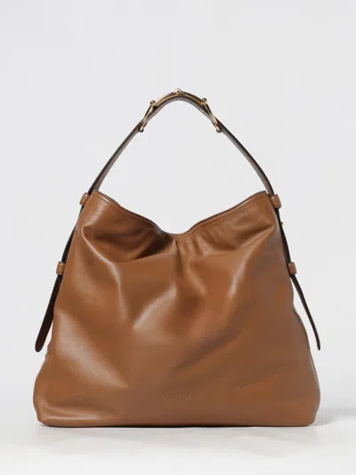 Gucci Beatrix Large Leather Tote In Brown