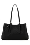 Gucci Women Gg Emblem Leather Shoulder Bag In Black