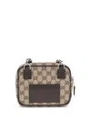 Gucci Men Gg Supreme Shoulder Bag In Brown