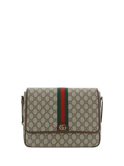 Gucci Shoulder Bags In Ebony/acero