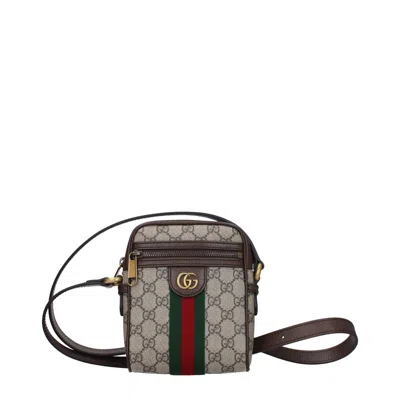 Gucci Shoulder Bags Ophidia Man Fabric Beige/ebano