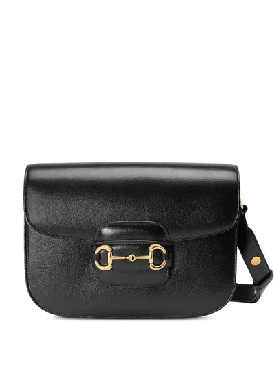 Gucci 1955 Horsebit Leather Bag In Black