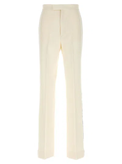 GUCCI SIDE BAND PANTS WHITE/BLACK