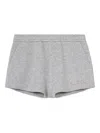 Gucci Cotton Jersey Embossed Shorts In Gray