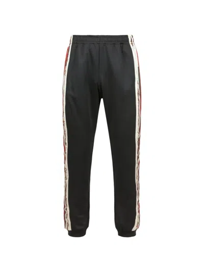 Pre-owned Gucci Side-stripe Track Pants In Black