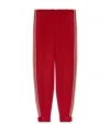 Gucci Side-stripe Track Pants In Red