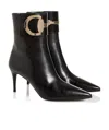 Gucci Side Zipper Boots In Black