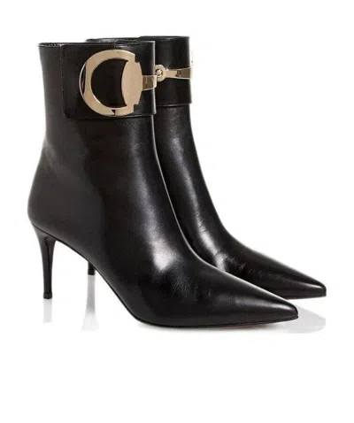 Gucci Side Zipper Boots In Black
