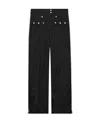 Gucci Stud-embellished Straight-leg Pants In Black