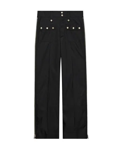 GUCCI GUCCI ZIP DETAIL OVER-STUD MOTIF TROUSERS