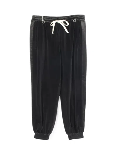 Pre-owned Gucci Side-stripe Track Pants In Black