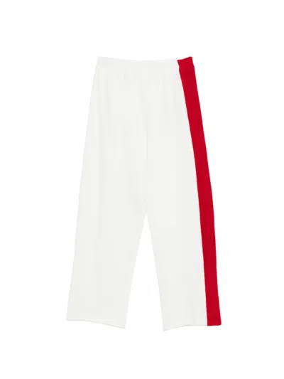 Gucci Kids' Side-stripe Track Pants In White