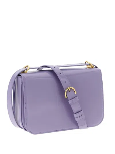 Gucci Siena Mini Leather Shoulder Bag With Gold-tone Hardware In Purple