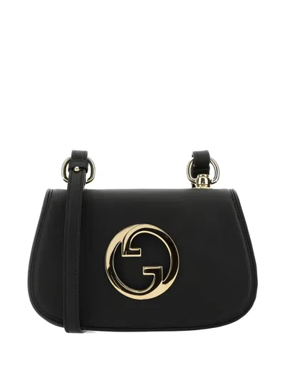 Gucci Signature Interlocking G Shoulder Bag In Black