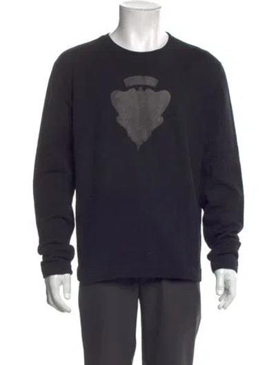 Pre-owned Gucci Signature Logo Graphic Print Pullover In Black