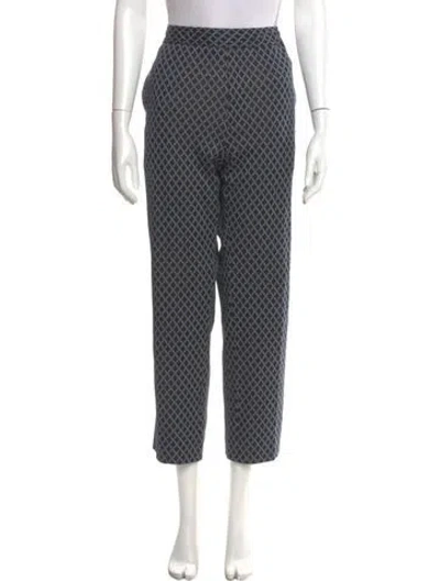 Pre-owned Gucci Signature Logo Straight-leg Jeans In Blue