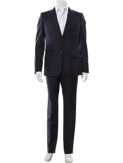 Pre-owned Gucci Signature Logo Wool Two-piece Suit W/ Tags In Multi