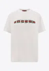 Gucci Women Cotton T-shirt With Iconic Print In White