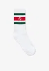 Gucci Signature Web Socks In White