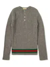 Gucci J Ls Crew Neck In Grey