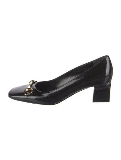 Pre-owned Gucci Signora Pump Horsebit Accent Pumps In Black
