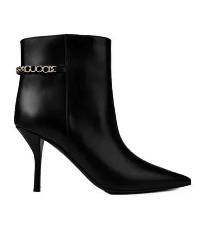Gucci Signoria Ankle Boot In Black