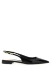 Gucci Signoria Pointed Ballet Flats In Patent Leather In Black