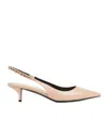 Gucci Women's Leather Slingback Pumps In Nude