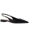 Gucci Signoria Patent Slingback Flat In Multi