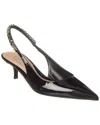 Gucci Signoria 45 Slingback Pumps In Patent Leather In Black