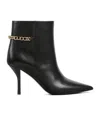 Gucci Leather Signoria Ankle Boots In Black