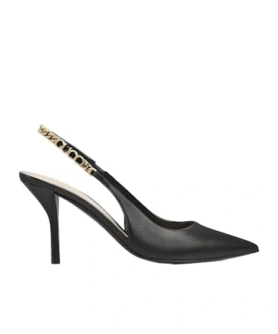 GUCCI GUCCI SIGNORIA LOGO PLAQUE SLINGBACK PUMPS