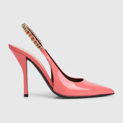 Gucci Signoria Slingback Pump In Pink
