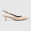 Gucci Women's Leather Slingback Pumps In Pink