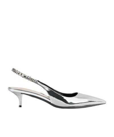 Gucci Signoria Slingback Pump In Silver
