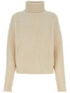Gucci Turtleneck Cropped Ribbed Knit Sweater