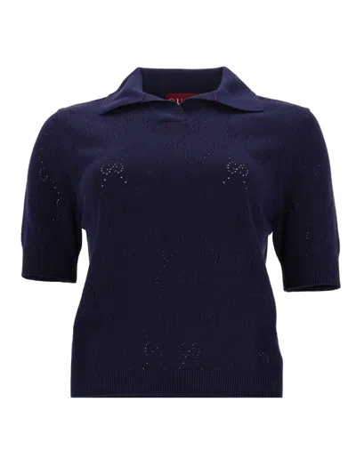 Gucci Silk And Cotton Polo Shirt In Multi