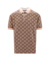 Gucci Logo-jacquard Silk And Cotton-blend Polo Shirt