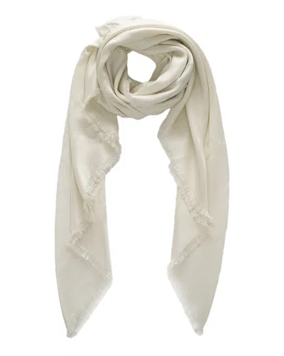 Gucci Silk & Wool-blend Scarf In White